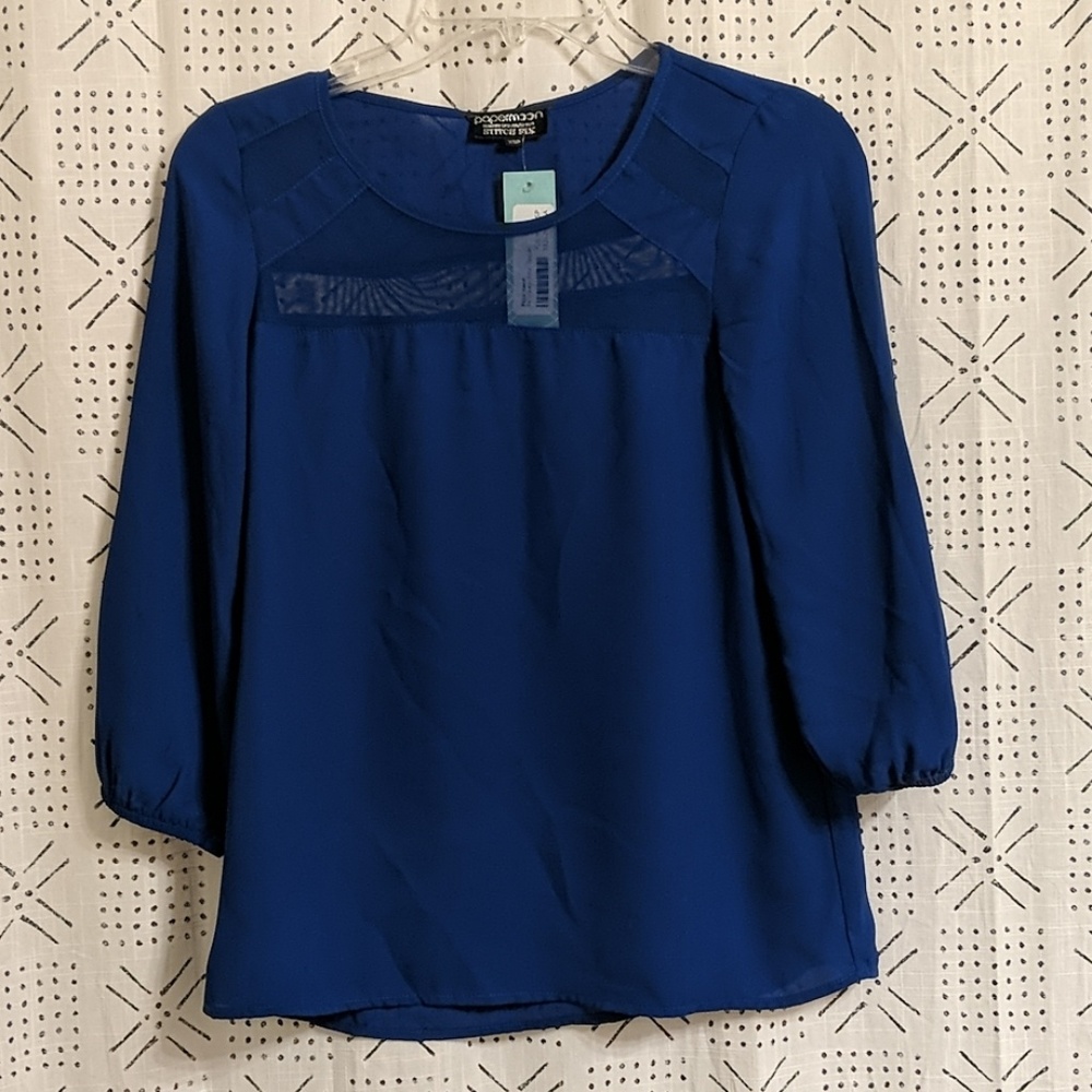 Blue Papermoon 3/4 Sleeve Blouse